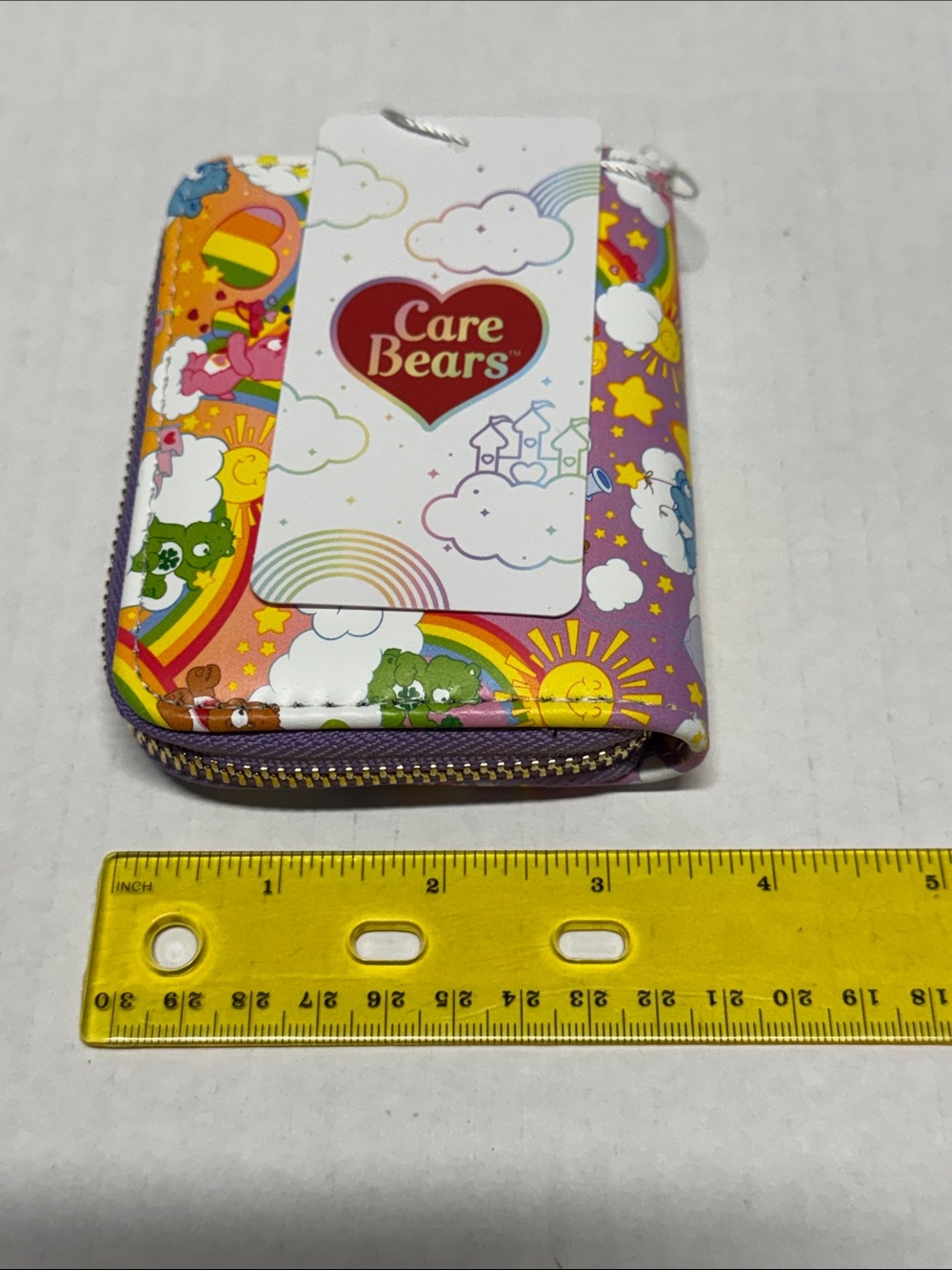 Care Bears Purple Rainbow Zip Around Wallet NWT - Picture 5 of 6